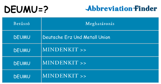 Mi a(z) deumu állni