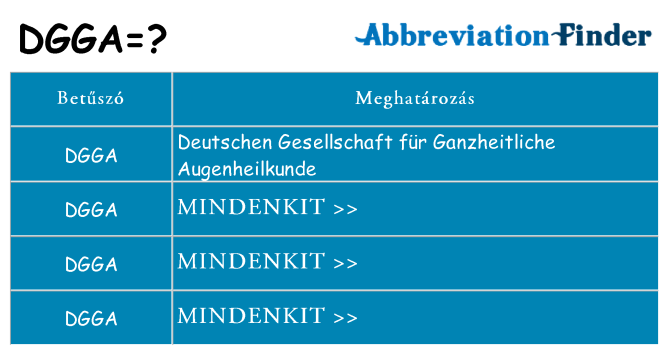 Mi a(z) dgga állni