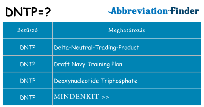 Mi a(z) dntp állni