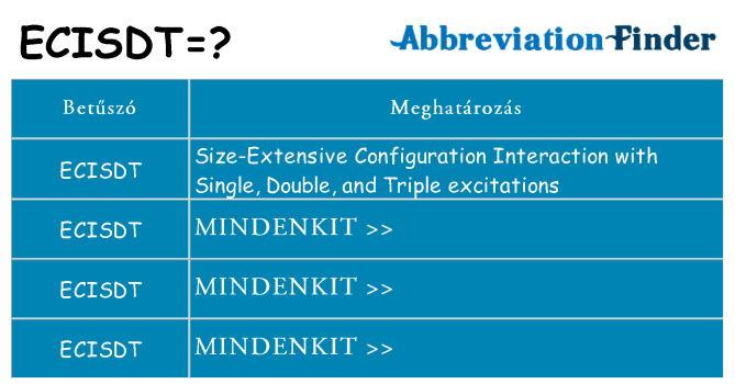 Mi a(z) ecisdt állni
