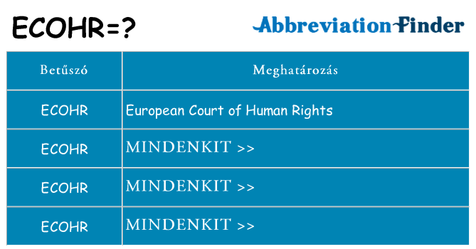 Mi a(z) ecohr állni