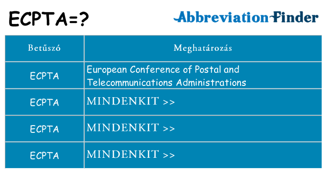 Mi a(z) ecpta állni