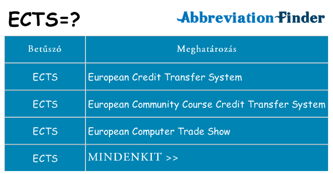Mi a(z) ects állni