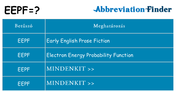 Mi a(z) eepf állni