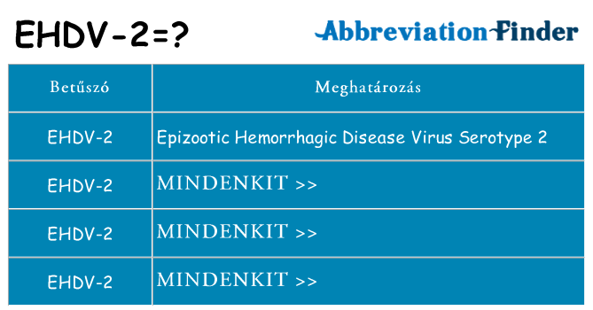 Mi a(z) ehdv-2 állni