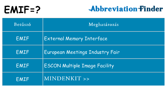 Mi a(z) emif állni