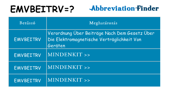 Mi a(z) emvbeitrv állni