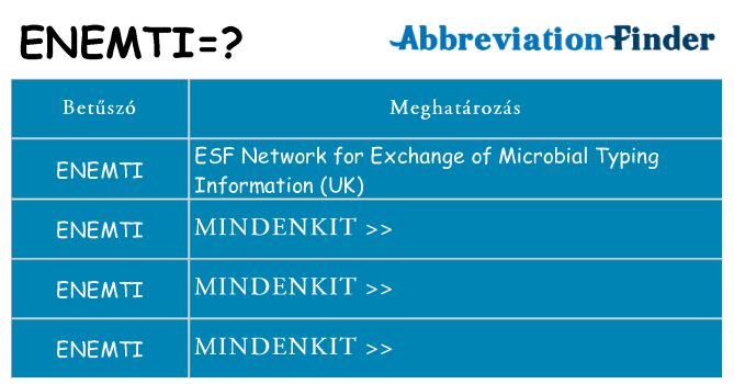 Mi a(z) enemti állni