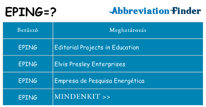 Mi a(z) eping állni