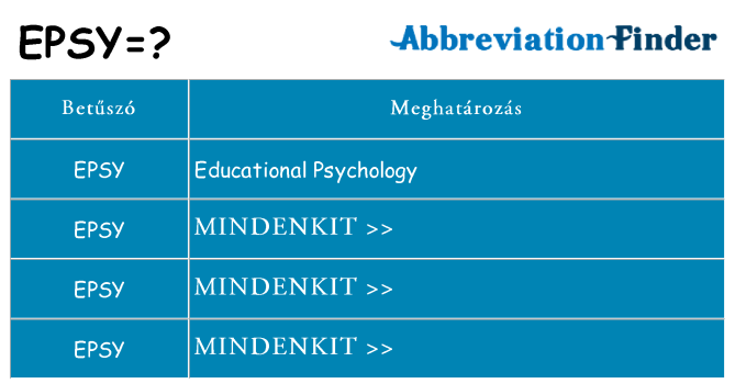 Mi a(z) epsy állni