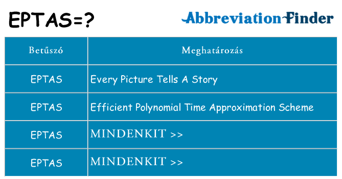 Mi a(z) eptas állni