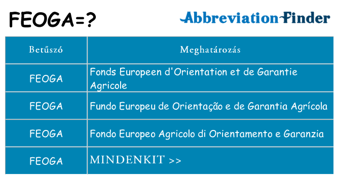 Mi a(z) feoga állni