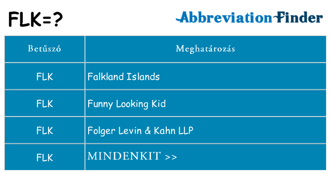 Mi a(z) flk állni