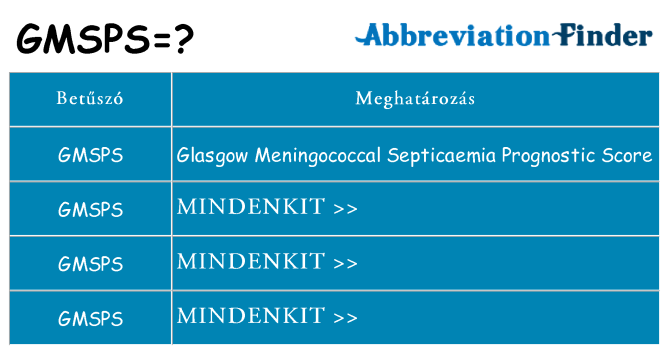 Mi a(z) gmsps állni