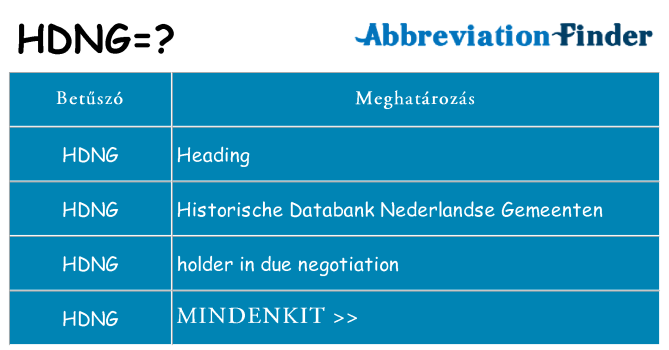 Mi a(z) hdng állni