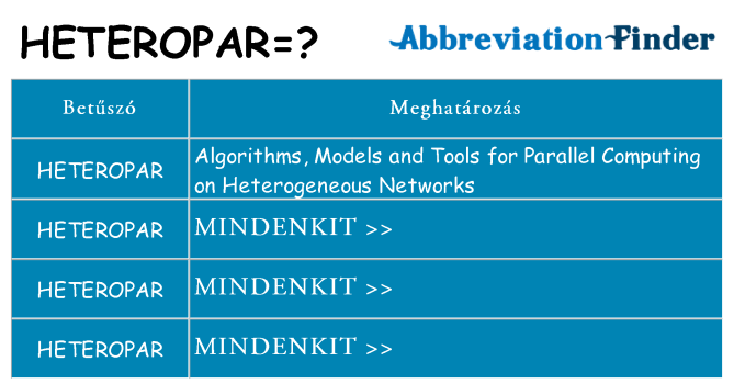 Mi a(z) heteropar állni