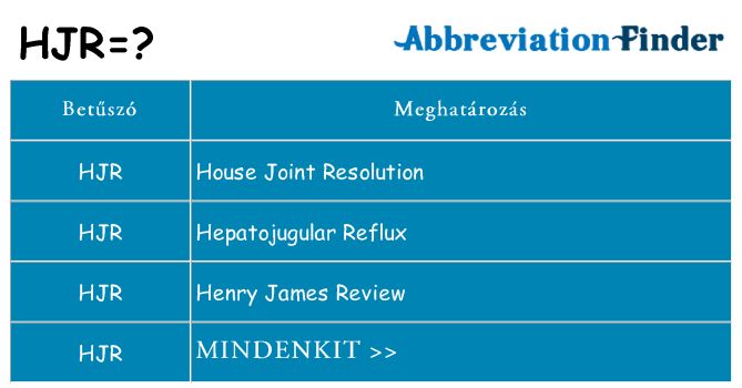 Mi a(z) hjr állni