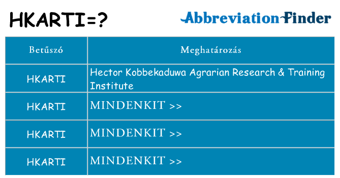 Mi a(z) hkarti állni