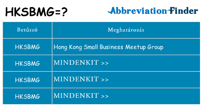 Mi a(z) hksbmg állni