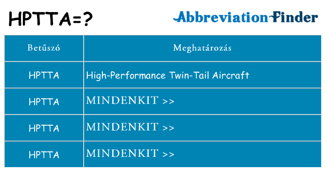 Mi a(z) hptta állni