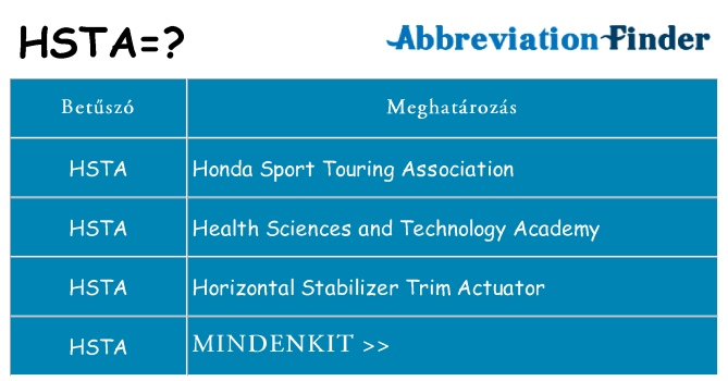 Mi a(z) hsta állni