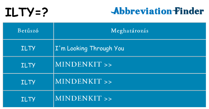 Mi a(z) ilty állni