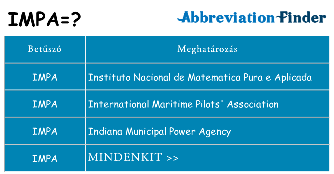 Mi a(z) impa állni