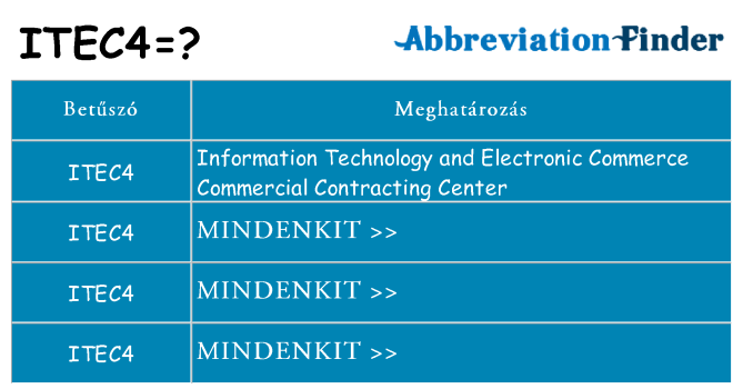Mi a(z) itec4 állni