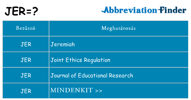 Mi a(z) jer állni