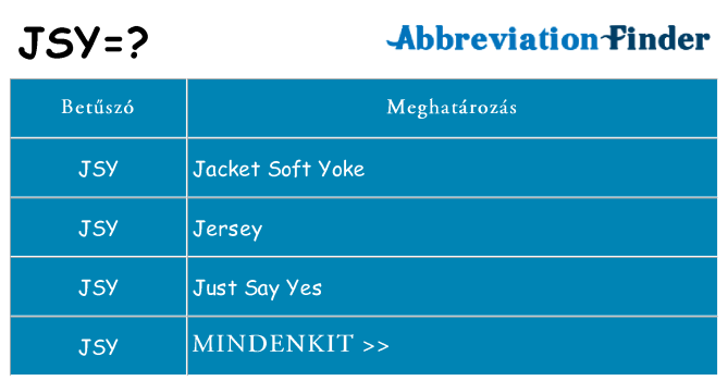 Mi a(z) jsy állni