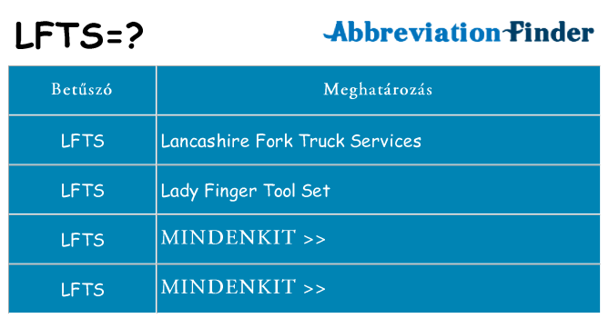 Mi a(z) lfts állni