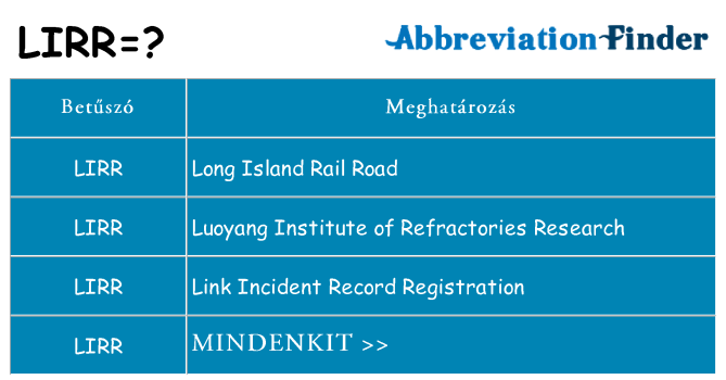Mi a(z) lirr állni