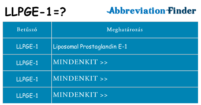 Mi a(z) llpge-1 állni