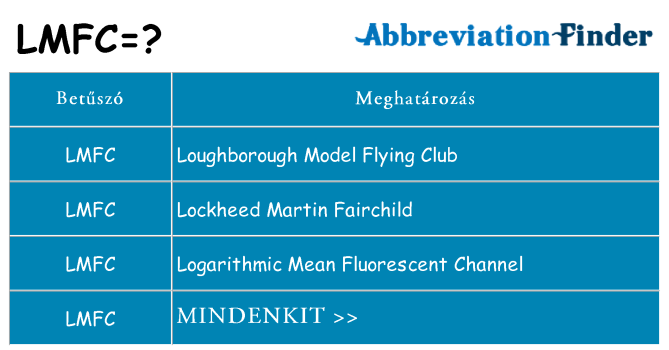 Mi a(z) lmfc állni