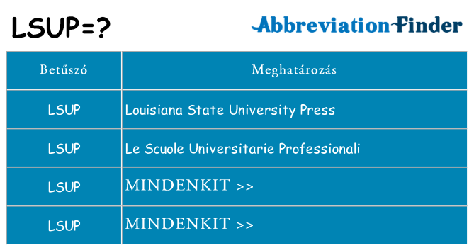 Mi a(z) lsup állni