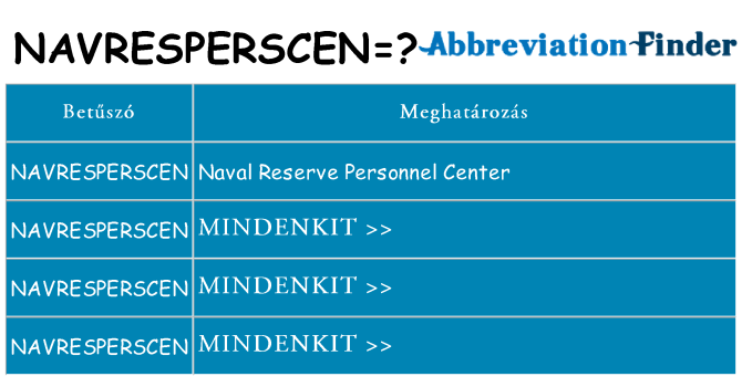 Mi a(z) navresperscen állni