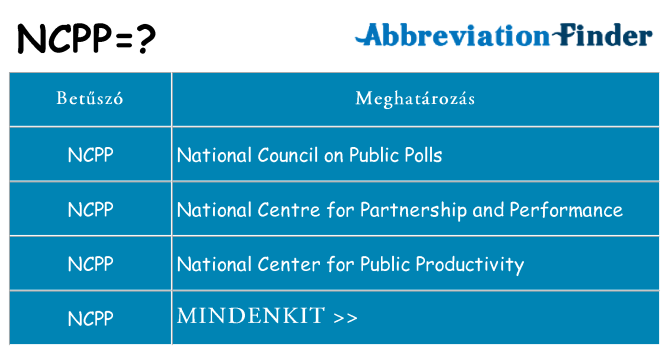 Mi a(z) ncpp állni