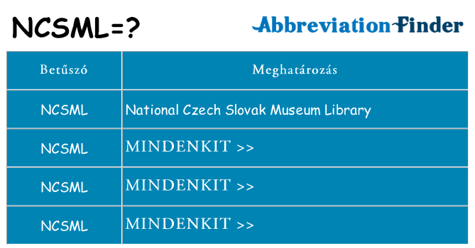 Mi a(z) ncsml állni