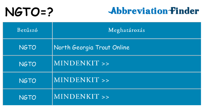Mi a(z) ngto állni