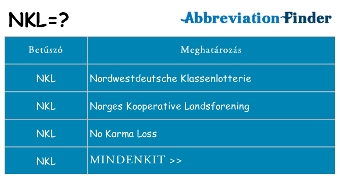 Mi a(z) nkl állni