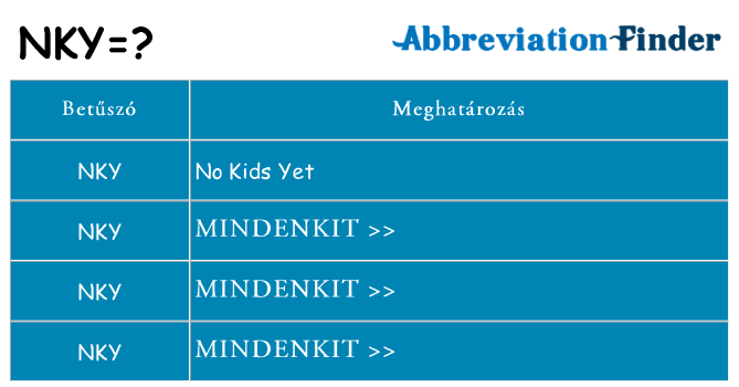 Mi a(z) nky állni
