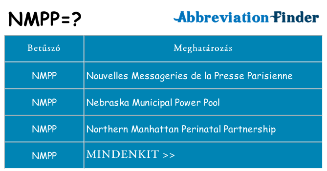 Mi a(z) nmpp állni