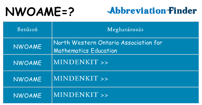 Mi a(z) nwoame állni