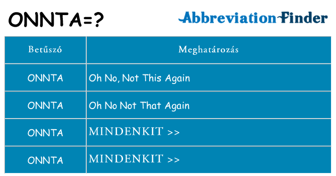 Mi a(z) onnta állni