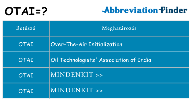Mi a(z) otai állni