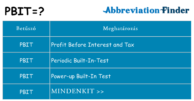 Mi a(z) pbit állni