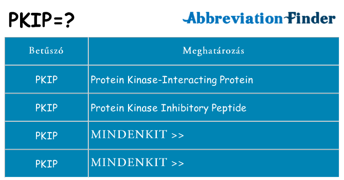 Mi a(z) pkip állni