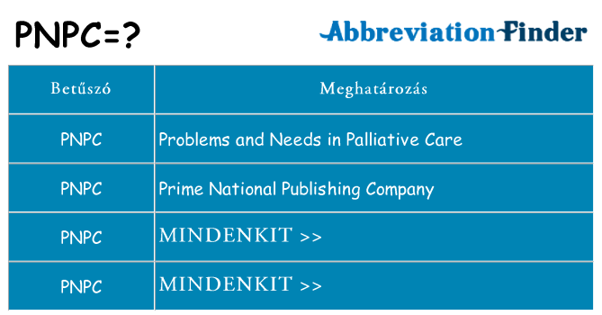 Mi a(z) pnpc állni