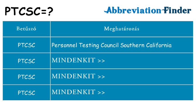 Mi a(z) ptcsc állni