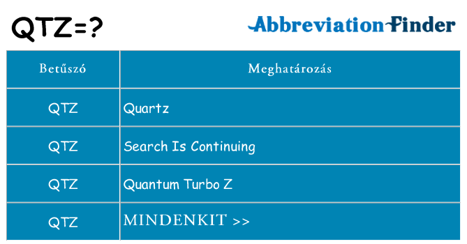 Mi a(z) qtz állni